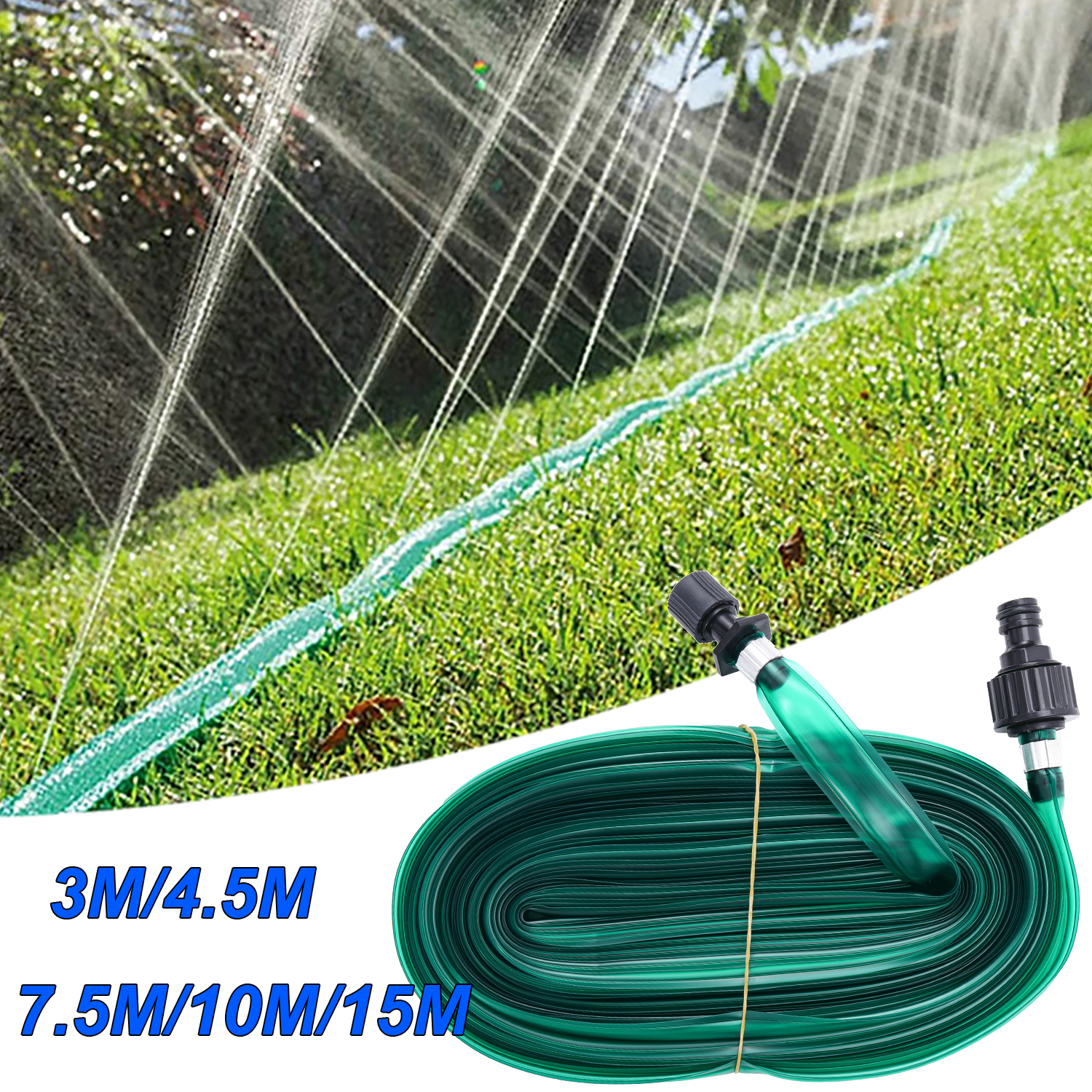 Irrigation Drip Tape - 3/4.5/7.5/10/15M Porous Soaker Hose Water-Saving Soaking