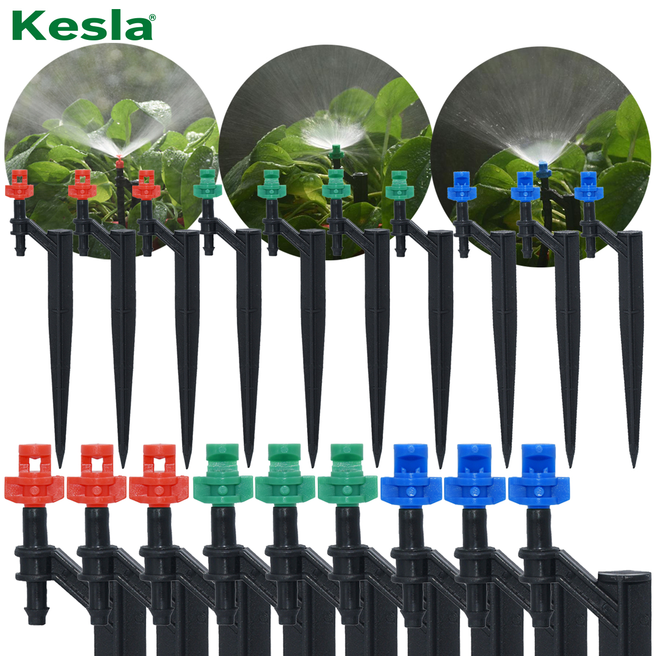 Agriculture Farming Kit - KESLA 20PCS 90/180/360 Degree Misting Nozzle
